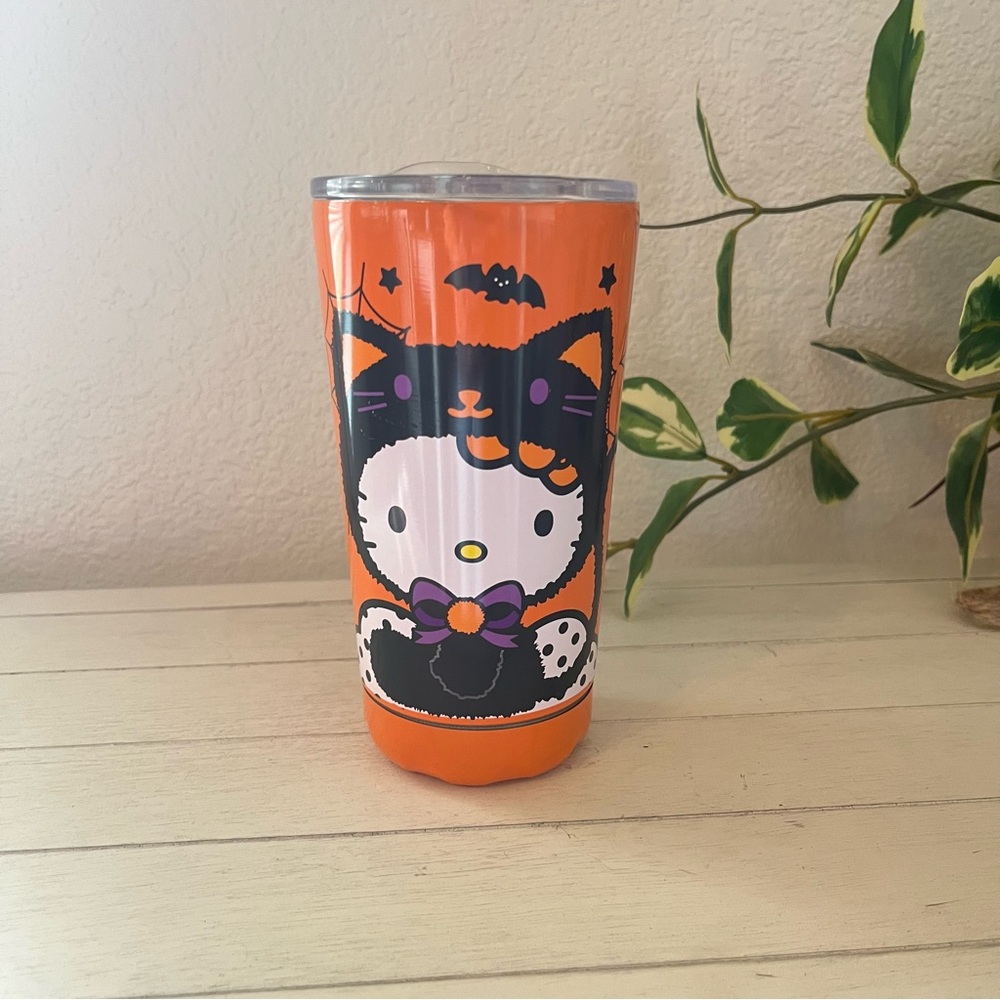 Hello Kitty Halloween Cat Spider Tumbler Travel Mug